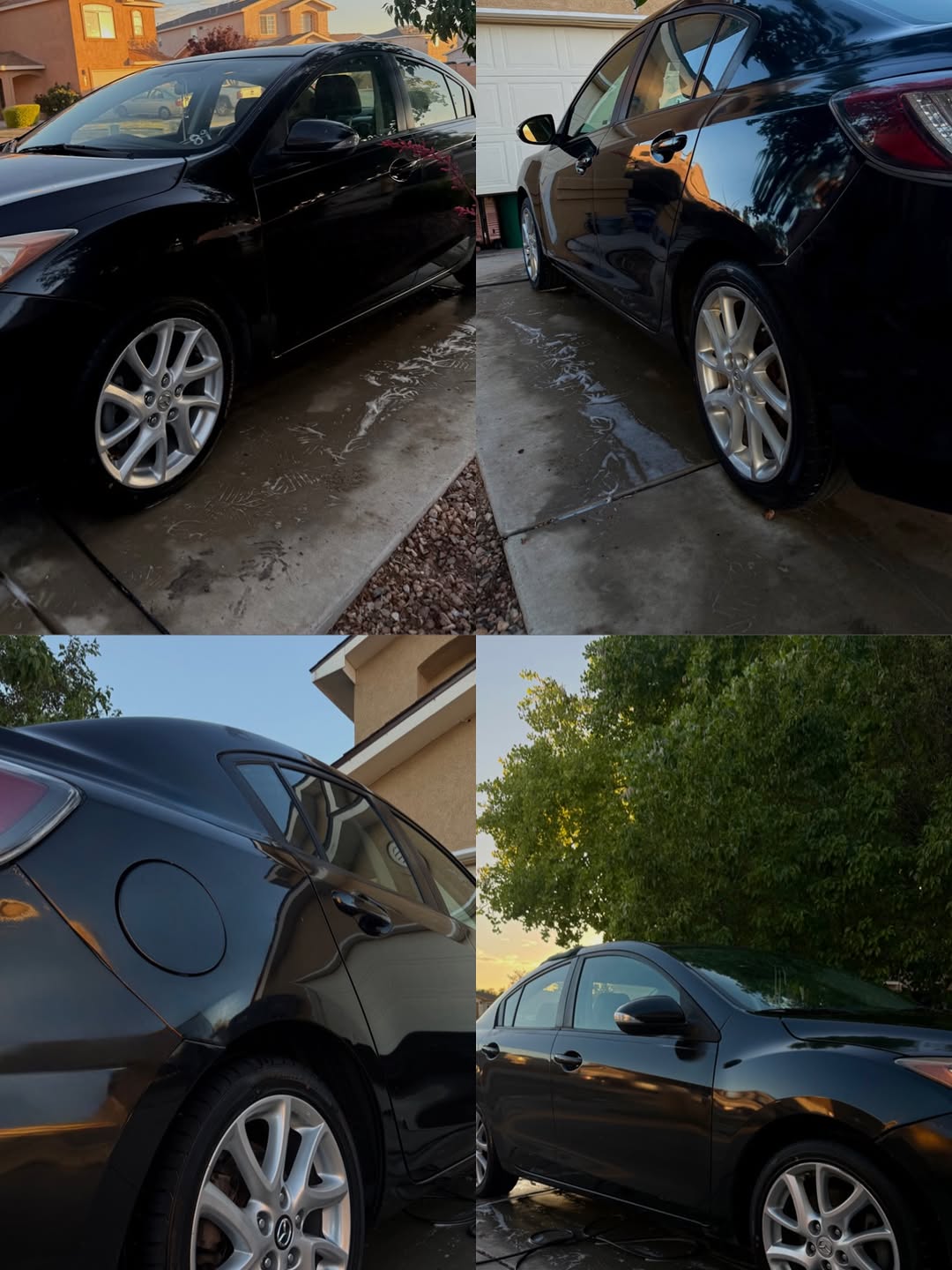 Black Mazda exterior from Boosted Detailing Instagram